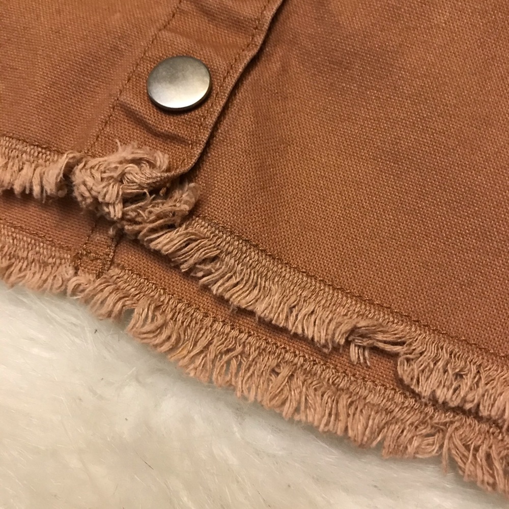 MADEWELL High Waist Snap Skirt In Burnt Sienna - Picture 8 of 11